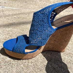 Size 10 blue Lucky brand wedge